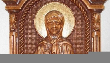 Резная Икона Святая Матрона Московская